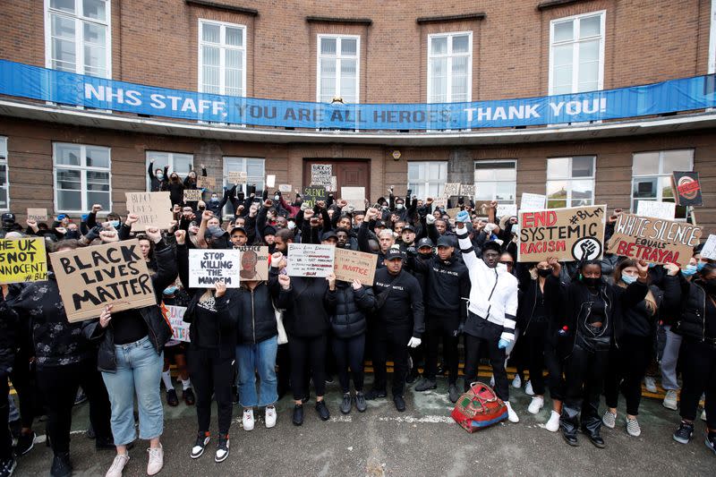 Protest against the death of George Floyd, in Watford