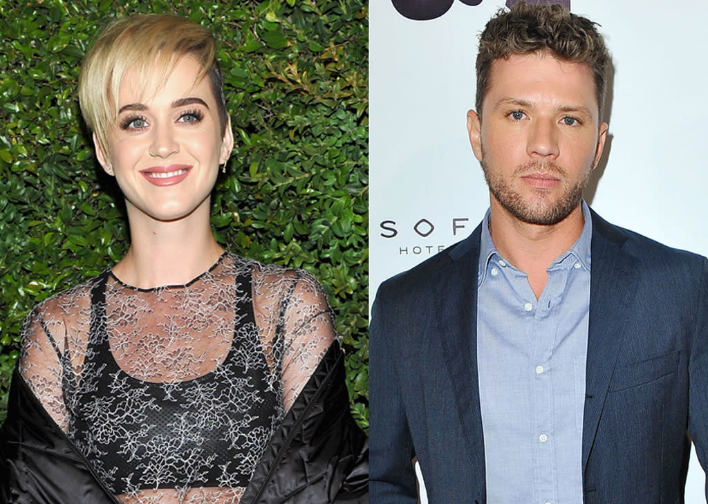 Katy Perry and Ryan Phillippe are joking about their rumored romance on Twitter. (Photo: Getty Images)