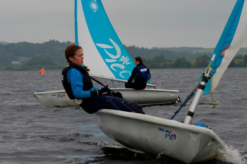 Action from the Five Castles Regatta on Loch Ken