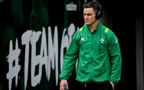 Johnny Sexton arrives at the Aviva Stadium - Credit: Ramsey Cardy/Sportsfile