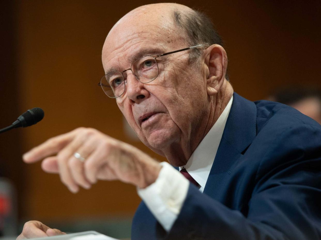 US Secretary of Commerce Wilbur Ross, who announced sanctions against Chinese companies on Monday: AFP via Getty Images