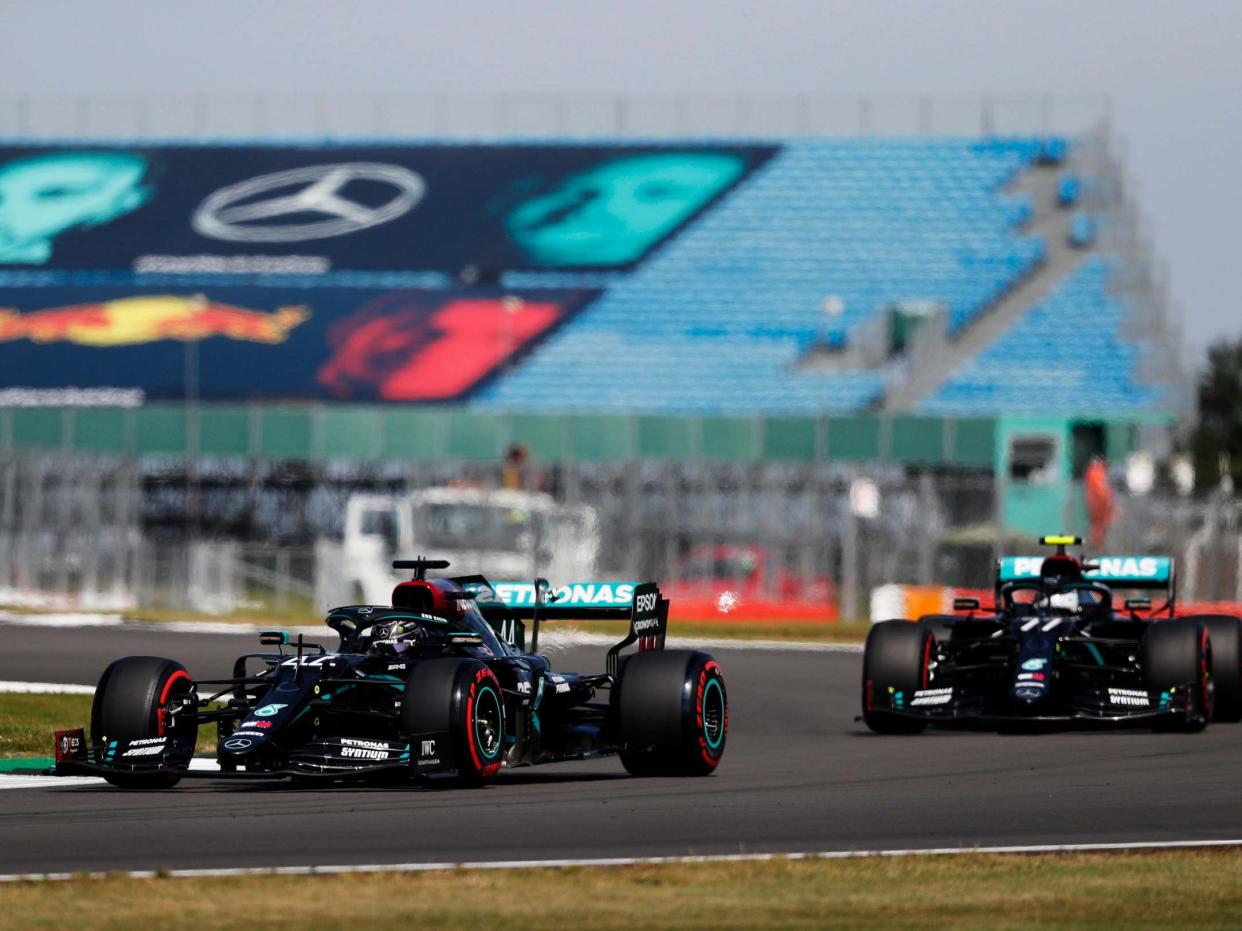 Lewis Hamilton and Valtteri Bottas will battle it out for pole position: Getty