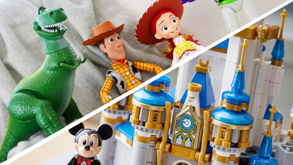 Black Friday Disney deals with Toy Story action figures and a Mini Lego Disney Castle