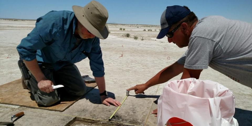 Archaeologists unearth an ancient hearth in northern Utah