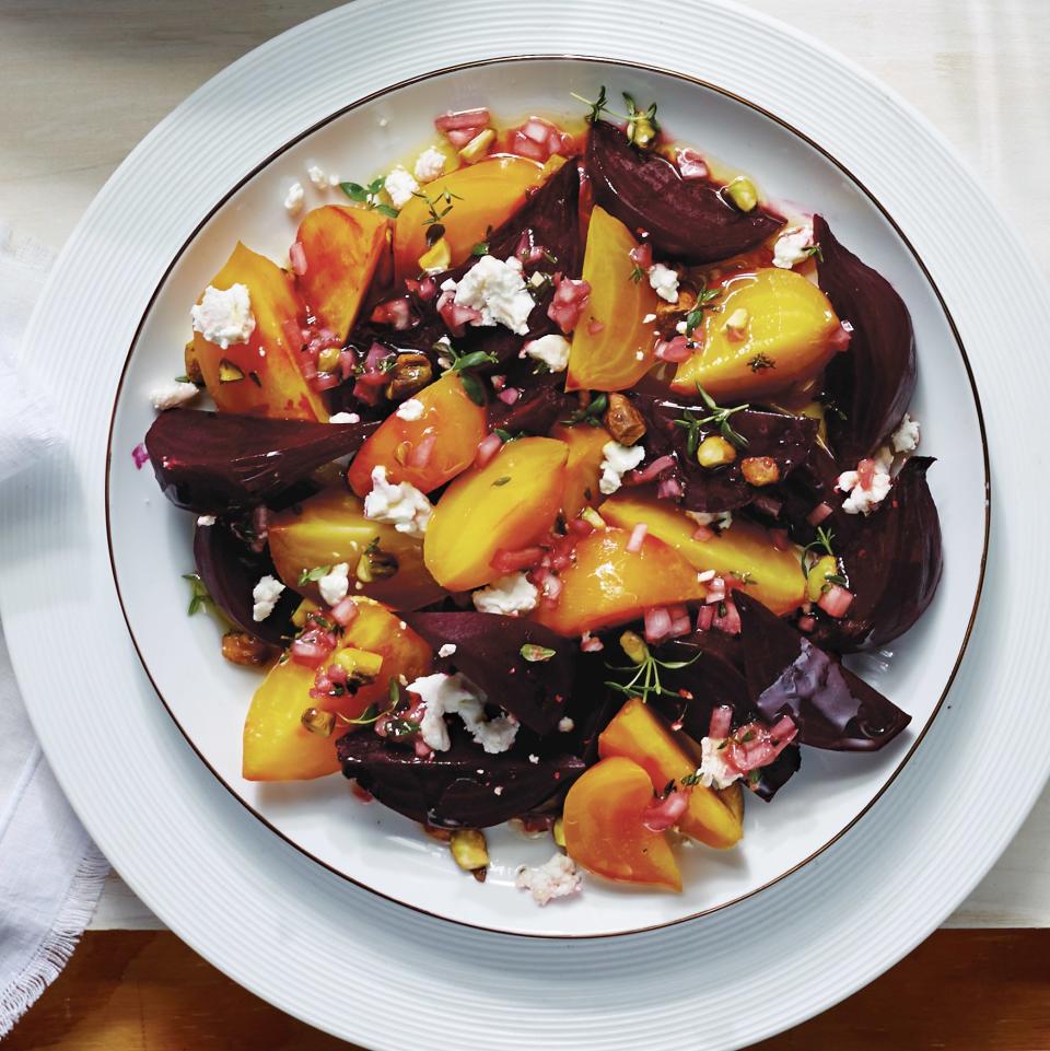 Spring Beets with Rhubarb Vinaigrette