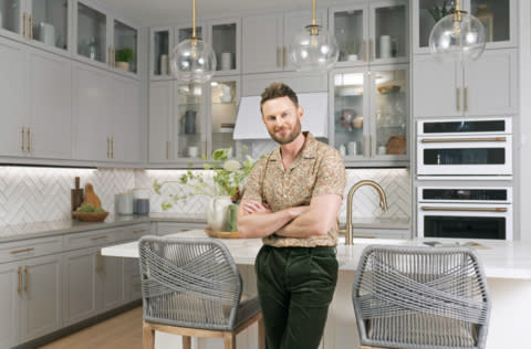 On Tuesday, March 5, interior designer Bobby Berk visited the model homes he designed for Tri Pointe Homes at new Charlotte community Context at Oakhurst. Photo Credit: Viby Creative for Tri Pointe Homes
