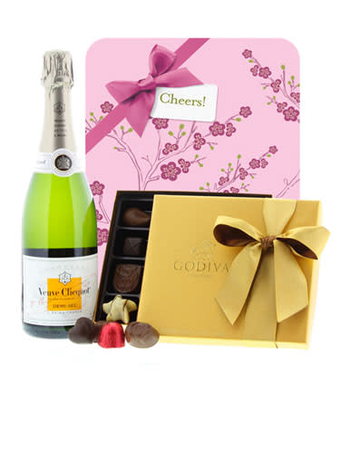 Veuve Clicquot and Godiva Gift Set