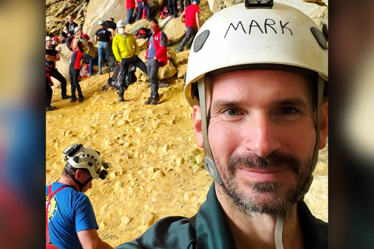 Mark Dickey, who fell ill during an international expedition exploring the Morca cave in the south of Turkey (Sourced)