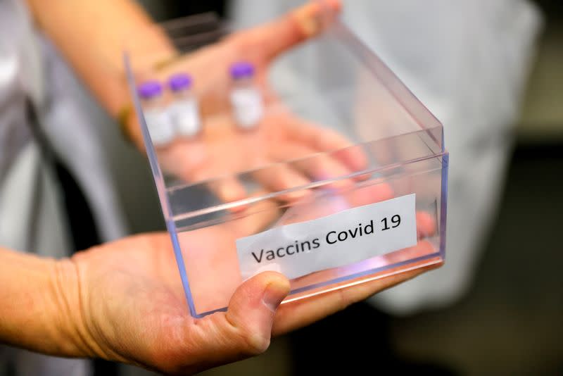 First doses of the Pfizer-BioNTech COVID-19 vaccine in France are given in Sevran