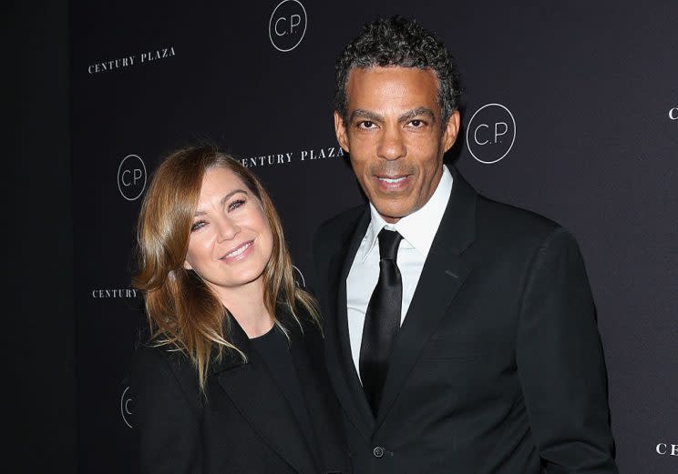 Ellen Pompeo and husband Chris Ivery (Photo: Getty Images) 