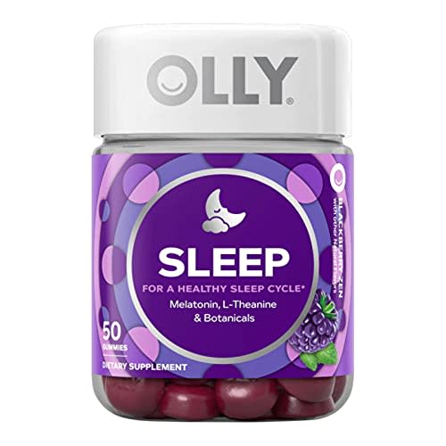 OLLY Sleep Gummy, Occasional Sleep Support, 3 mg Melatonin, L-Theanine, Chamomile, Lemon Balm,…