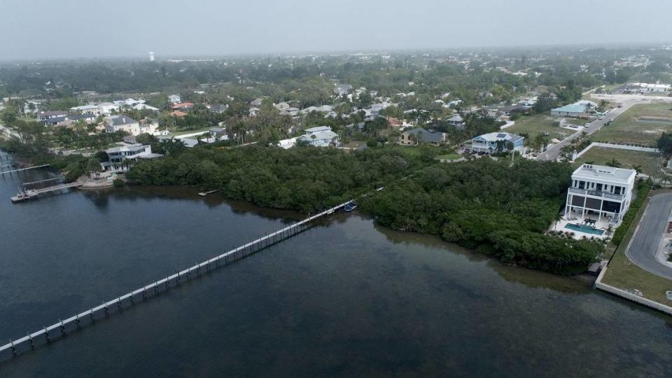 Smoke from Canadian wildfires is affecting air quality in Florida, including Manatee County. View from Palma Sola Blvd. looking northeast Tuesday, Oct. 3, 2023.