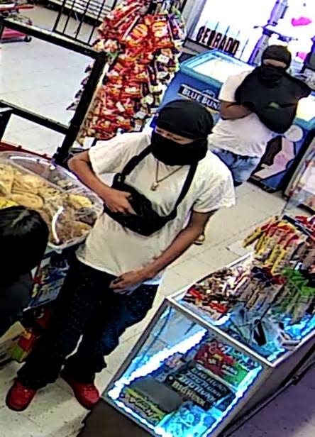 The "cookie robbers" are wanted for stealing cookies after failing to get cash during an armed robbery on March 14 at El Fandango grocery store, 1928 Olive Ave., in South El Paso.