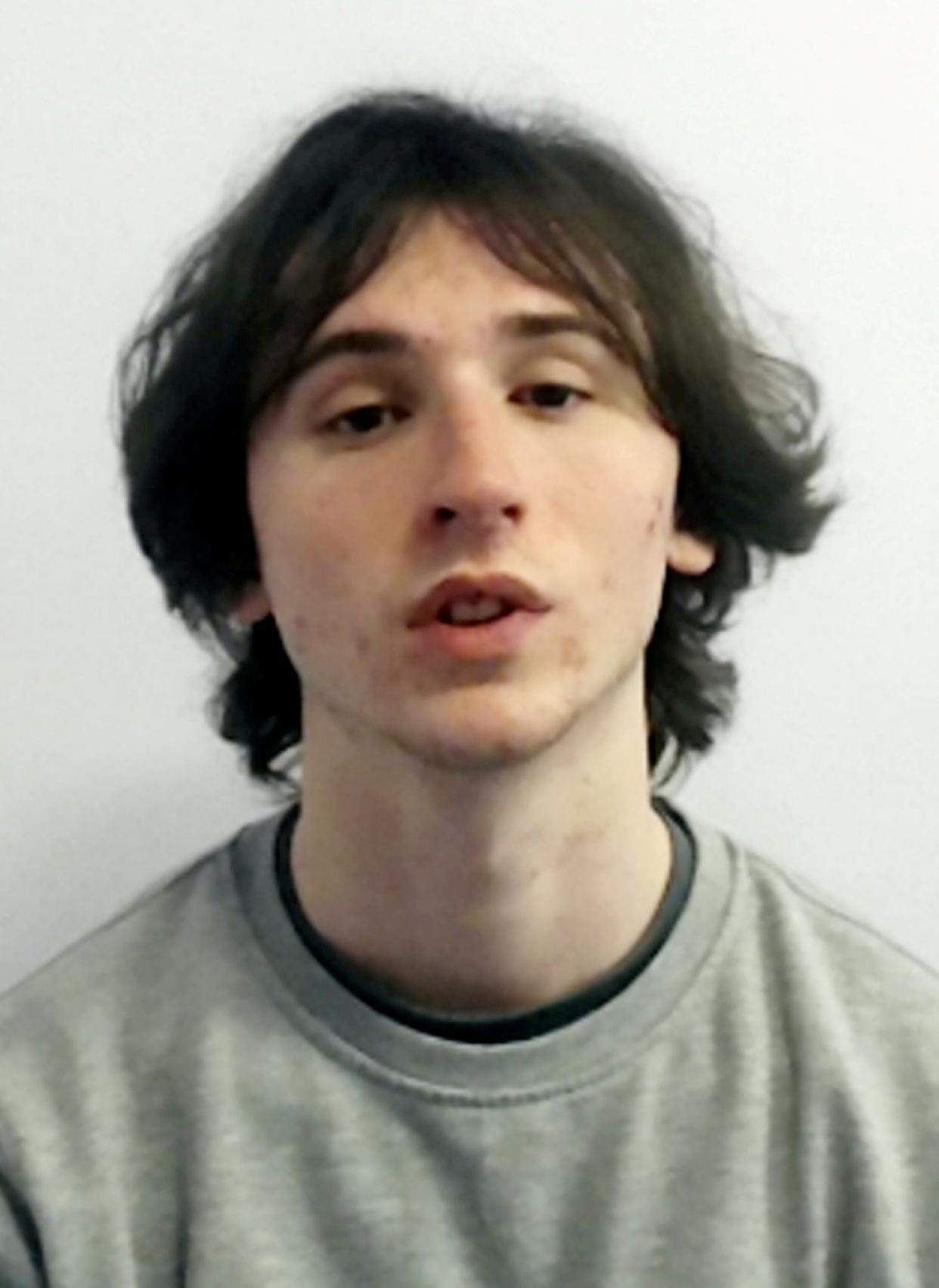 Michael Wilson 20, was sentenced on Friday for manslaughter and conspiracy to rob and jailed for nine years (swns)