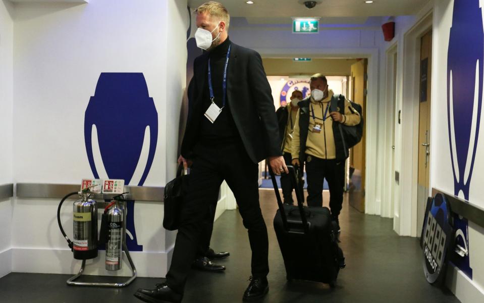 Graham Potter arrives at Stamford Bridge - Steve Bardens/Uefa