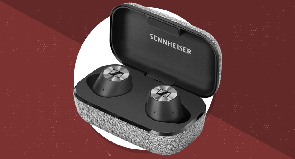 Save 40 percent on these top-rated true wireless earbuds. (Photo: Sennheiser)