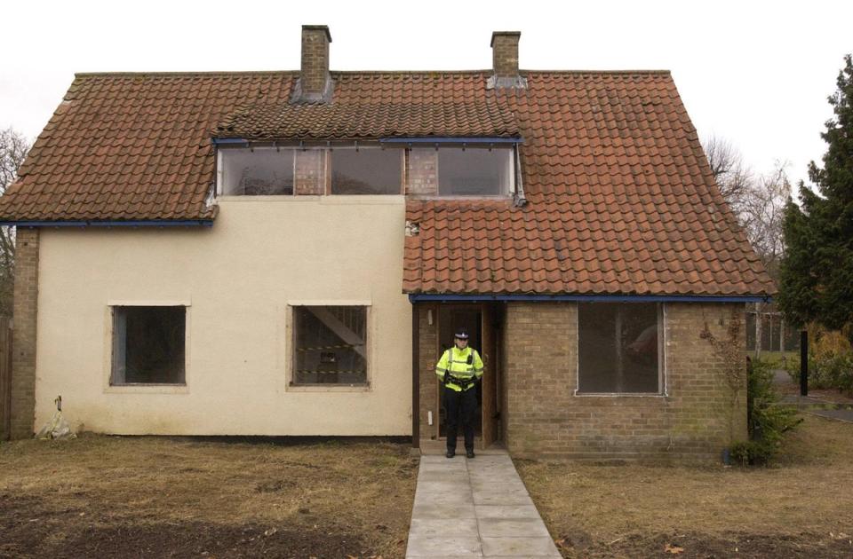 The home that Huntley and Carr shared in Soham, which has since been demolished (Chris Young/PA) (PA Archive)