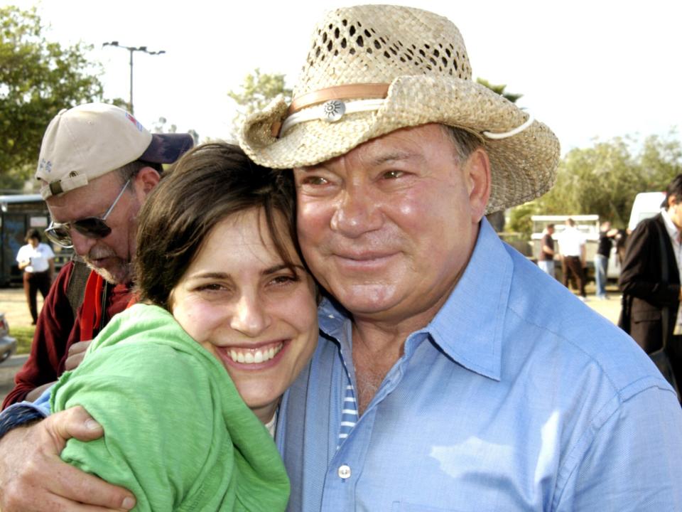 Melanie Shatner and father William Shatner during William Shatner Wells Fargo Hollywood Charity Horse Show - April 29, 2006 at Los Angeles Equestrian Center in Burbank, CA., United States