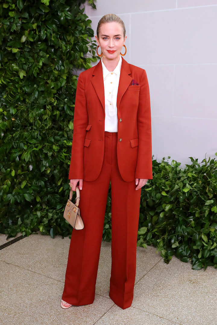 Emily Blunt at the Tory Burch September 2019 show during NYFW