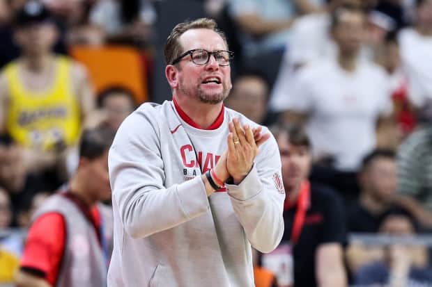 Canada head coach Nick Nurse, seen above in 2019, characterized the modern day talent pool as a 'golden age' for basketball in the country, assuring that even more is coming. (Zhizhao Wu/Getty Images - image credit)