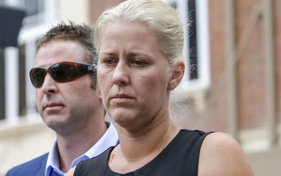 Heidi Strbak, the mother of four-year-old Tyrell Cobb, is pictured at the Supreme Court in Brisbane in November 2017. Source: AAP