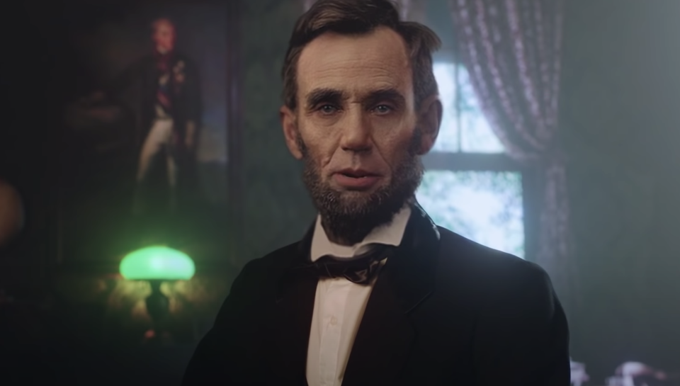 Abraham Lincoln. Imagen de un video de MyHeritage elaborado con tecnología deepfake. 