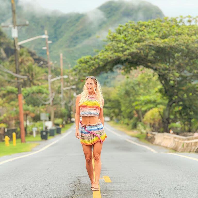 La alocada luna de miel de Julieta Puente en Hawai: de los mil escalones del Koko Head a las excursiones en el mar de noche
