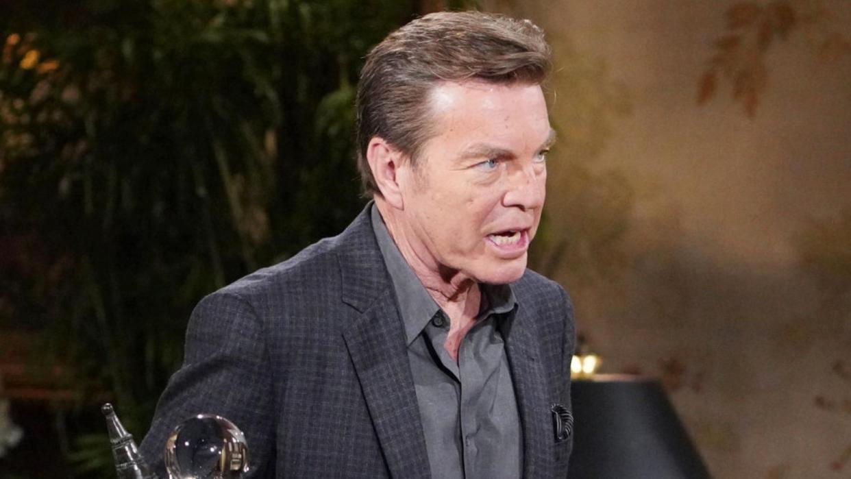  Peter Bergman as Jack Abbott angry in The Young and the Restless. 