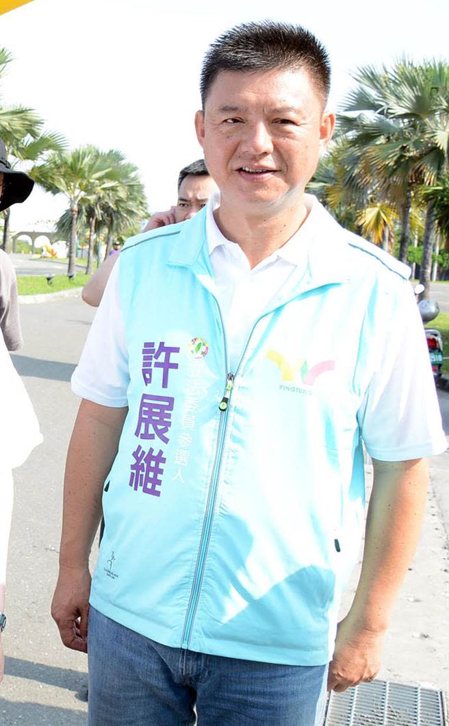 許展維因涉及政府採購法遭交保，為屏南立委選情投下震撼彈。(林和生攝)