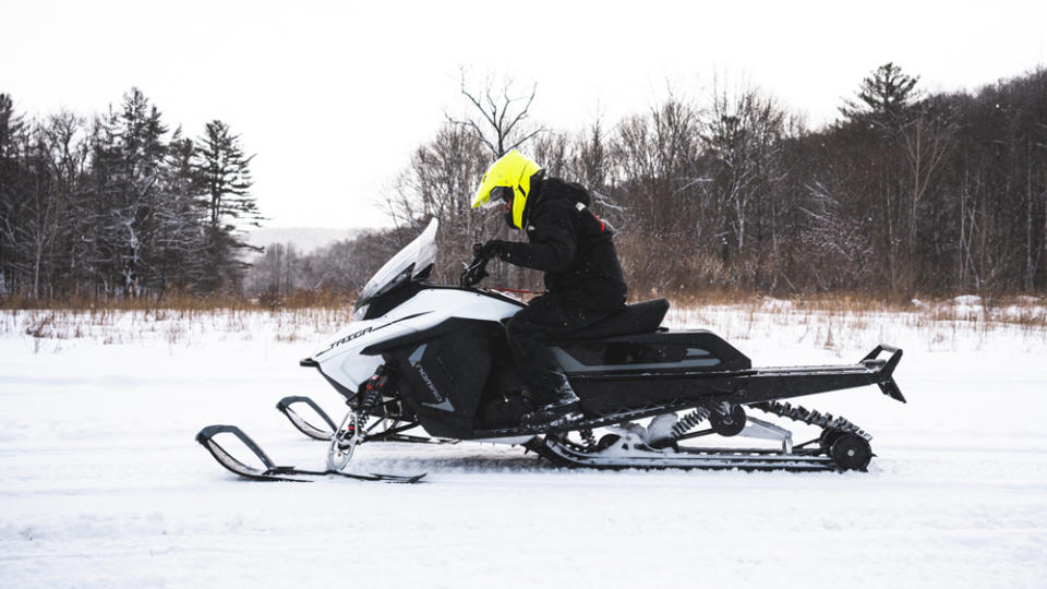 Thanks to the battery layout, the 50/50 weight distribution on the Taiga Nomad translates to balance and predictability. - Credit: Photo by Vinci Visuals, courtesy of Taiga Motors.