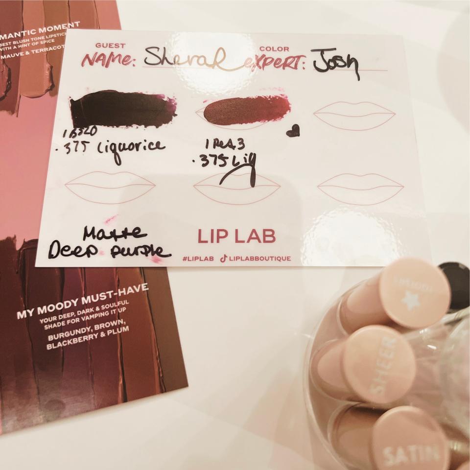 Lip Lab allows customers to create their own lipstick in a single visit.