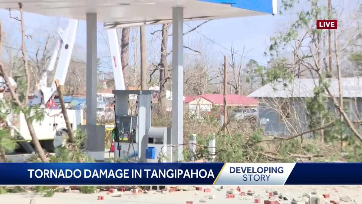 Tangipahoa parish officials report tornado damage to nearly 30 homes