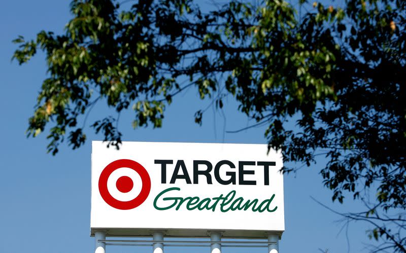 FILE PHOTO: A sign above a Target store in Virginia