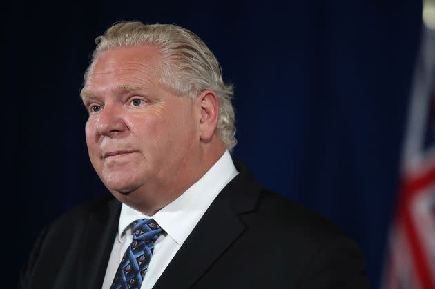 Premier Doug Ford speaks at Queen's Park in Toronto, Ont., on Tuesday, June 23, 2020.