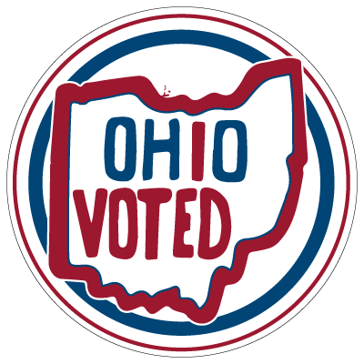 Voting sticker under Secretary of State Frank LaRose