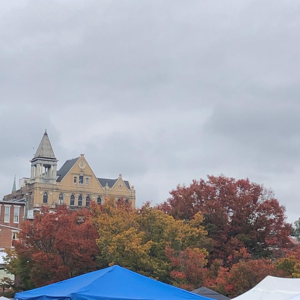 An autumn view of Staunton from the Farmers Market on Saturday, Oct. 14, 2023.