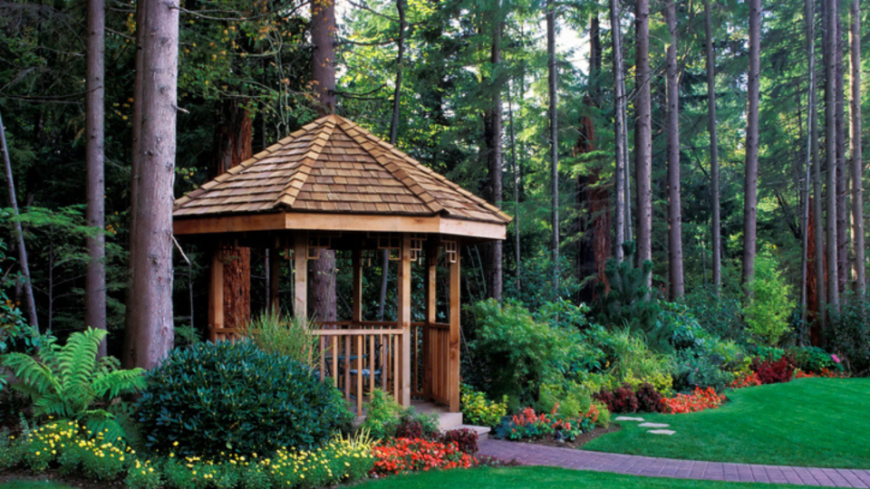 Alongside sheds and other larger structures in your yard, gazebos should not be placed in very close proximity to your home.