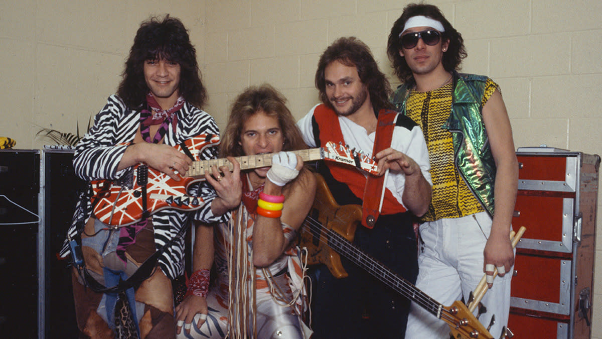  Van Halen backstage in Atlanta, February 1984. 