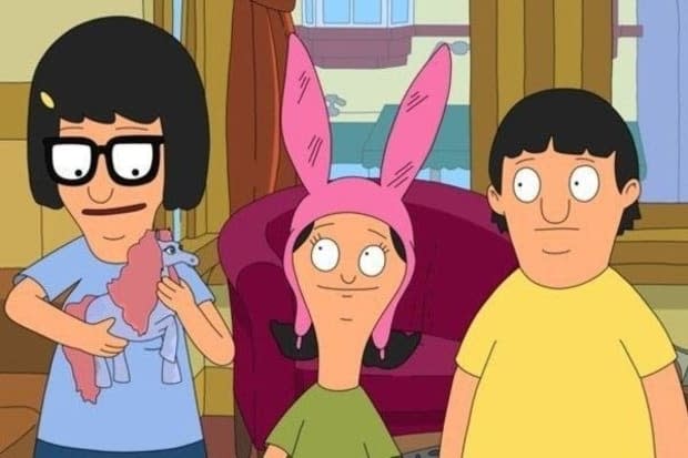 Tina Belcher, Louise Belcher, and Gene Belcher in "Bob's Burgers"<p>FOX</p>