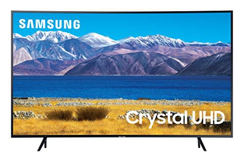 SAMSUNG 55-inch Class Curved UHD TU-8300 Series - 4K UHD HDR Smart TV With Alexa Built-in (UN55…