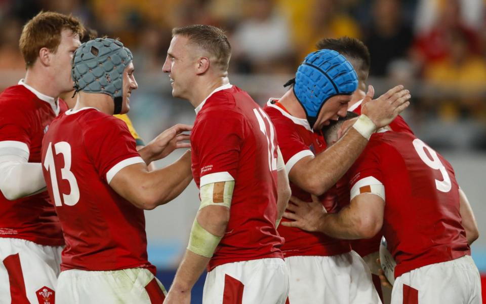 Wales narrowly beat the Wallabies in a close pool encounter that could define their tournament  - AFP