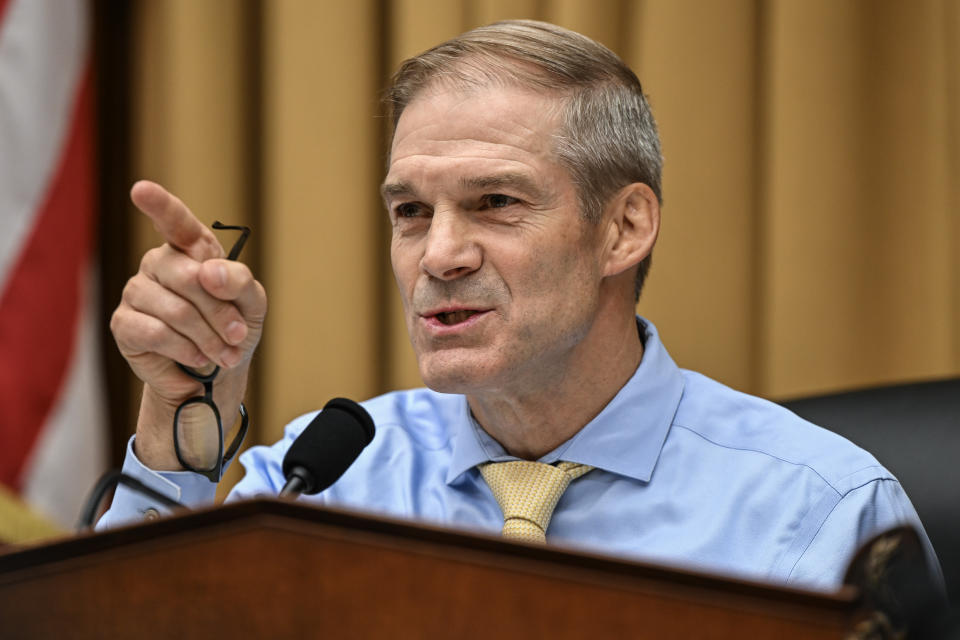 El representante Jim Jordan (republicano de Ohio) arrancó una investigación sobre conducta contraria a la competencia contra Climate Action 100+ en 2022. (Kenny Holston/The New York Times)