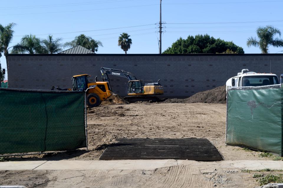 Construction is underway for a Sonic restaurant in Fillmore in late 2024 at Ventura Street and Orange Grove Avenue.