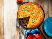<p><strong>Recipe: </strong><a href="https://www.southernliving.com/recipes/beef-tamale-pie" rel="nofollow noopener" target="_blank" data-ylk="slk:Beef Tamale Pie;elm:context_link;itc:0;sec:content-canvas" class="link "><strong>Beef Tamale Pie</strong></a></p> <p>We love a full dinner that comes together in our cast-iron skillet, and this savory pie is a new go-to. Many of our readers put jalapeno slices on half of the cornbread topping to satisfy family members who wanted the extra spice and those who didn’t. Readers said this recipe is “definitely a keeper.”</p>