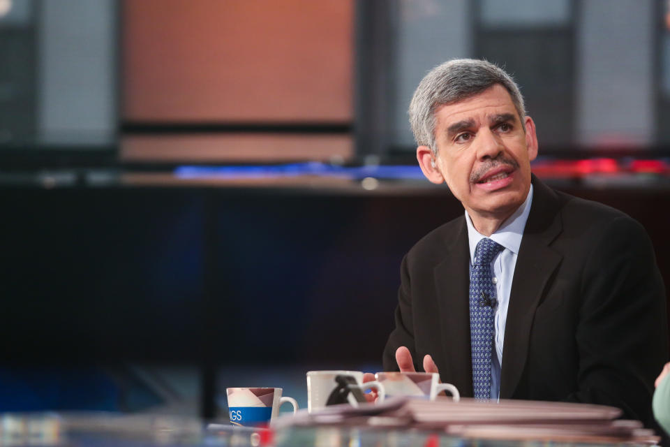 NEW YORK, NY - APRIL 29:  Mohamed El-Erian, Chief Economic Adviser of Allianz appears on a segment of "Mornings With Maria" with Maria Bartiromo on the FOX Business Network at FOX Studios on April 29, 2016 in New York City.  (Photo by Rob Kim/Getty Images)