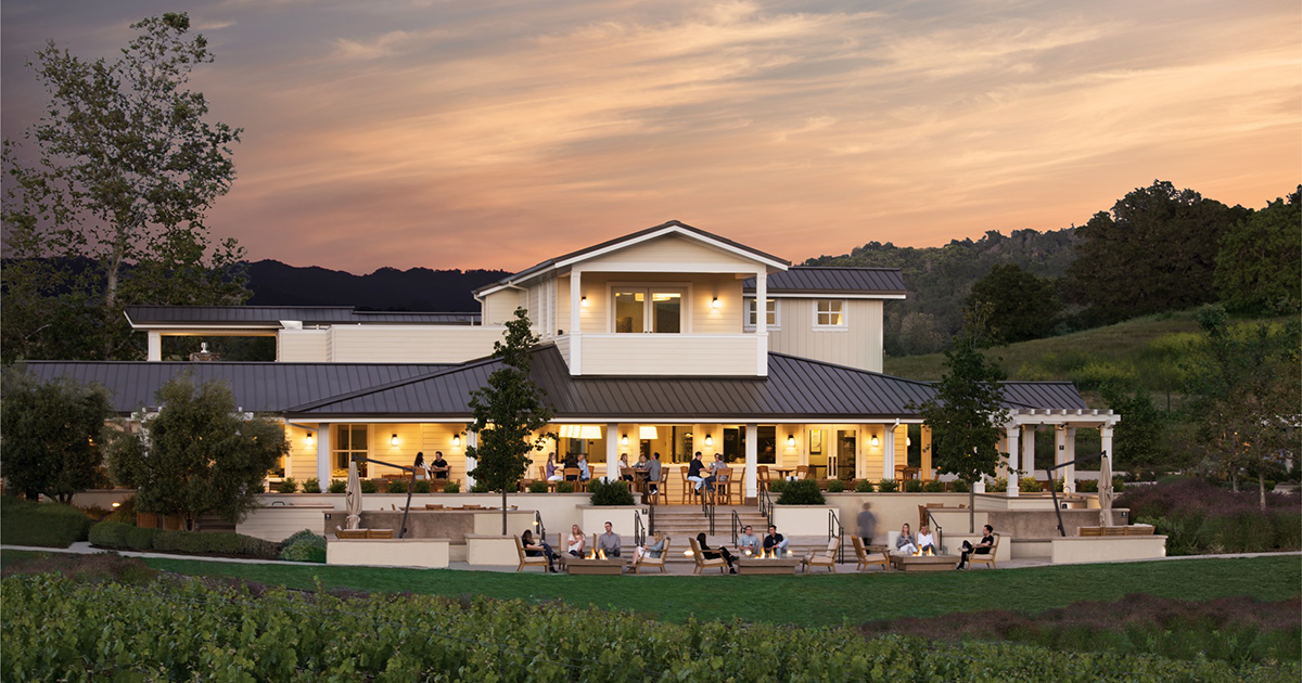 Outdoor at JUSTIN Estate Tasting Room<p>Courtesy of JUSTIN Vineyards & Winery</p>