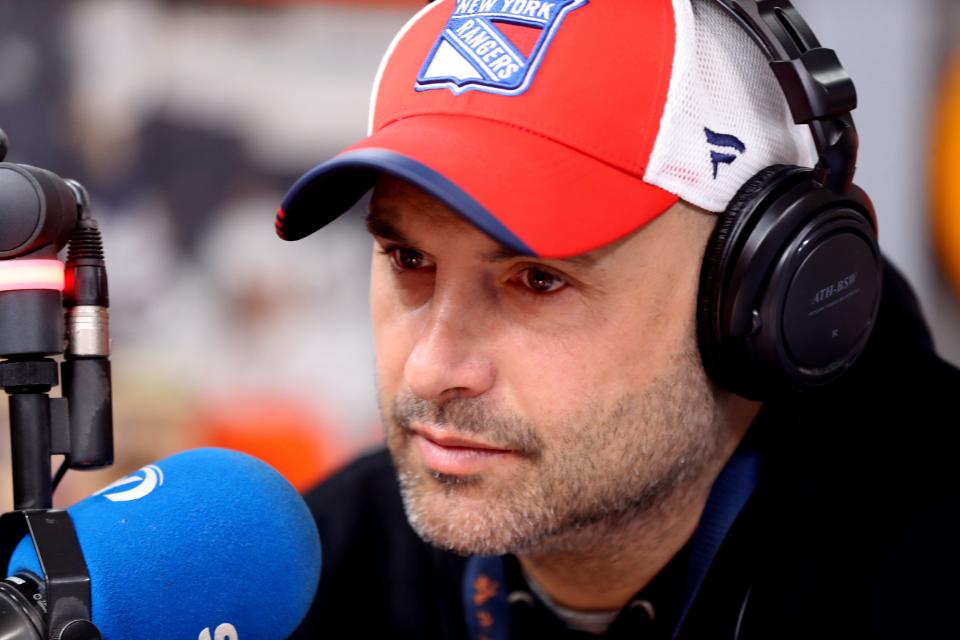 Craig Carton, WFAN sports radio personality and outspoken gambling addiction recovery advocate. taping his weekly gambling show called "Hello, My Name is Craig" in New York City May 22, 2022. Carton who co-hosts a weekday sports talk show, focuses his 30 minute Saturday morning show on issues related to gambling addiction. Carton spend about one-year in federal prison after being convicted of fraud for illegally funded a gambling addiction.