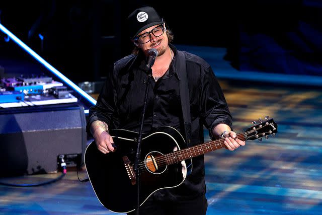 pBrett Carlsen/Getty Images/p HARDY performs at the 2022 Annual Academy of Country Music Honors.