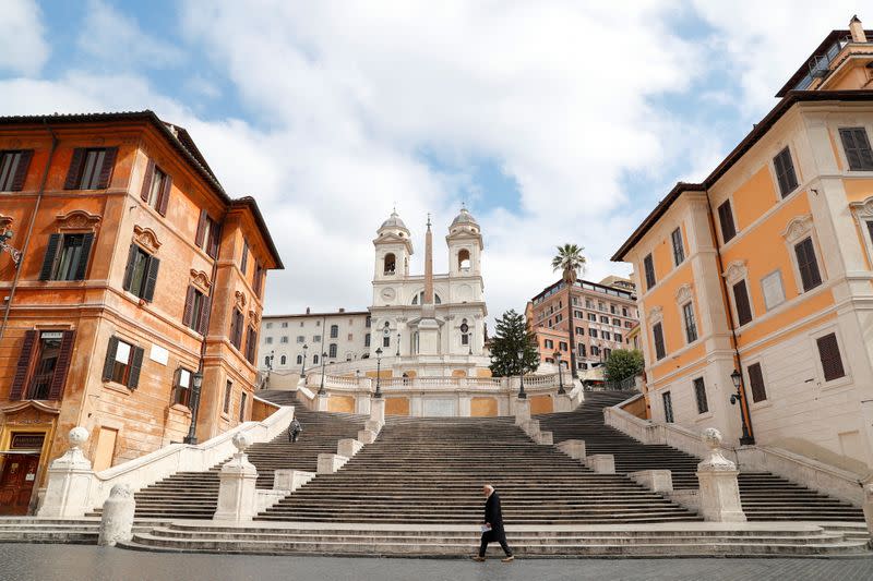 Day four of Italy's nationwide coronavirus lockdown, in Rome