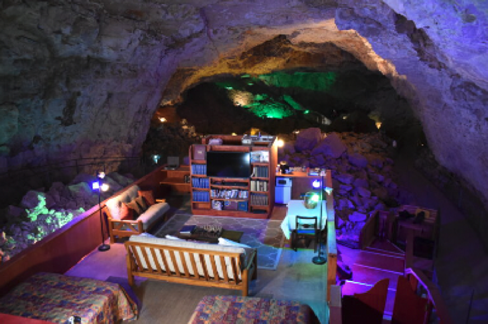 The caverns have what they call ‘the deepest, darkest, quietest, hotel room in the world' (Grand Canyon Caverns)